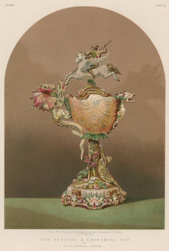 Der Perseus und Andromeda Becher von Mr H Emanuel, London von English School