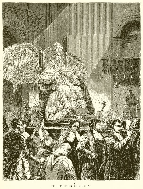 Der Papst auf der Sedia von English School