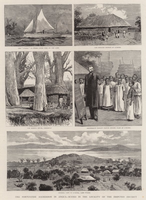 Die portugiesische Aggression in Afrika, Szenen in der Umgebung des umstrittenen Gebiets von English School