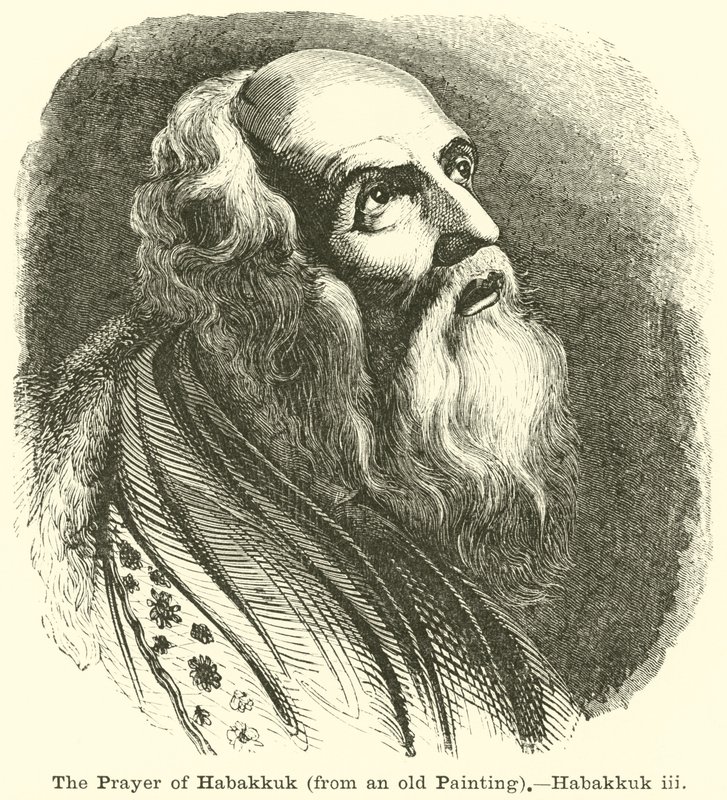 Das Gebet des Habakuk, nach einem alten Gemälde, Habakuk, iii von English School
