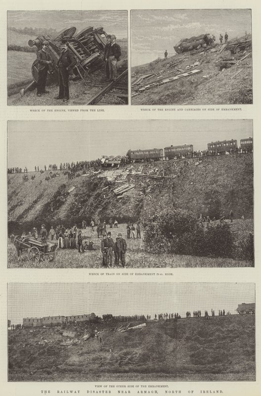 Das Eisenbahnunglück bei Armagh, Nordirland von English School