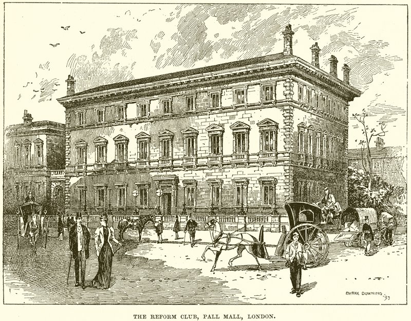 Der Reform Club, Pall Mall, London von English School