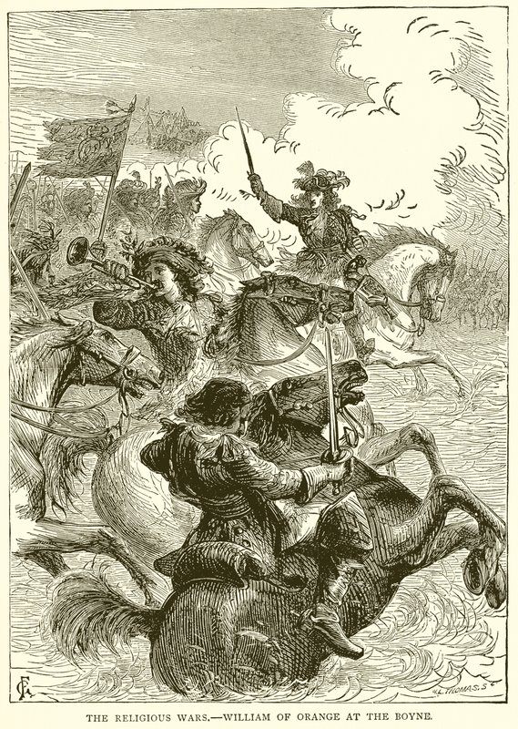 Die Religionskriege – Wilhelm von Oranien an der Boyne von English School