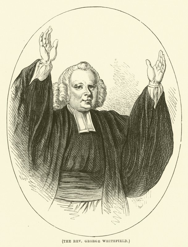 Der Reverend George Whitefield (Gravur) von English School
