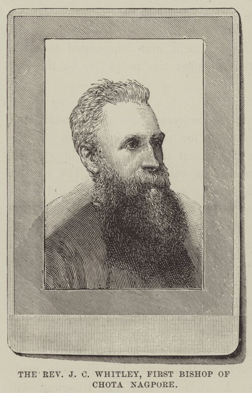 Der Reverend J C Whitley, erster Bischof von Chota Nagpore (Stich) von English School
