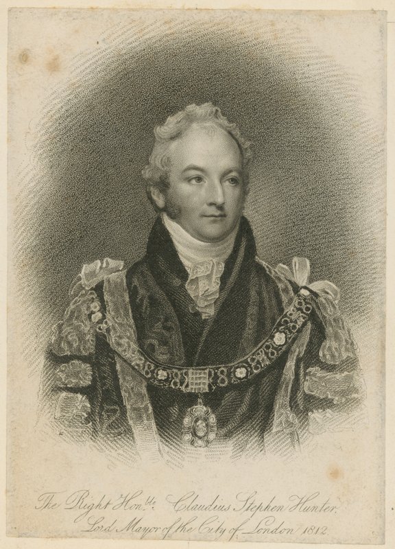 Der ehrenwerte Claudius Stephen Hunter, Lord Mayor von London von English School