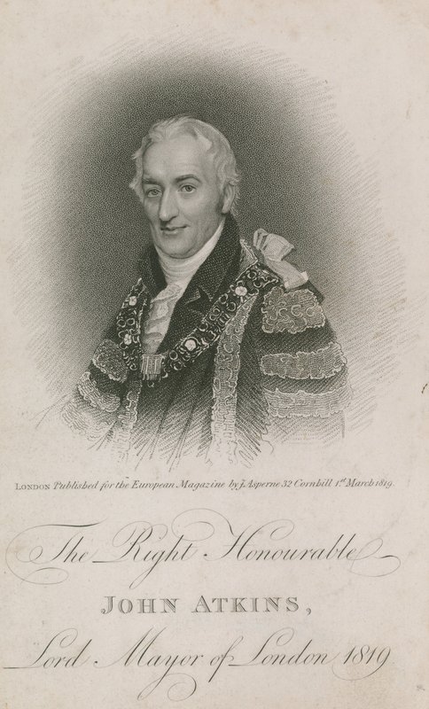 Der ehrenwerte John Atkins, Lord Mayor von London 1819 von English School