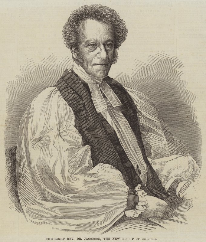 Der rechtehrwürdige Dr. Jacobson, der neue Bischof von Chester (Gravur) von English School