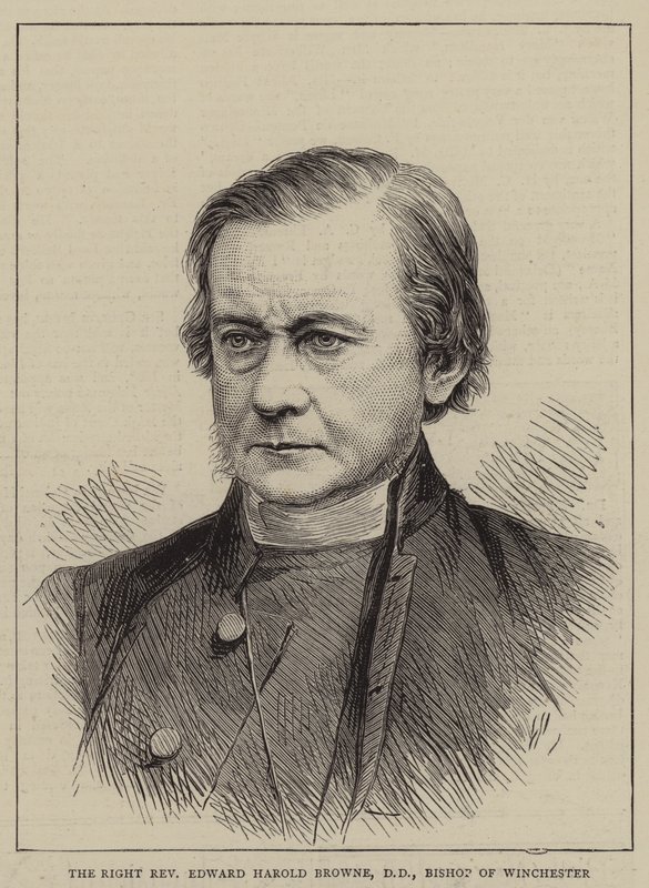 Der rechte ehrwürdige Edward Harold Browne, DD, Bischof von Winchester (Gravur) von English School