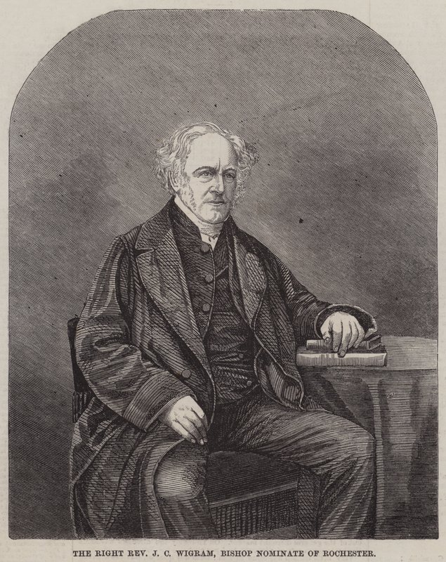 Der hochwürdige J. C. Wigram, designierter Bischof von Rochester (Stich) von English School