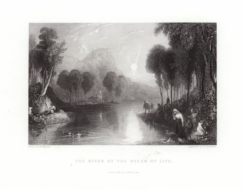 Der Fluss des Wassers des Lebens von English School