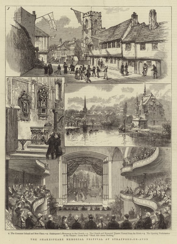 Das Shakespeare-Gedenkfestival in Stratford-on-Avon (Stich) von English School