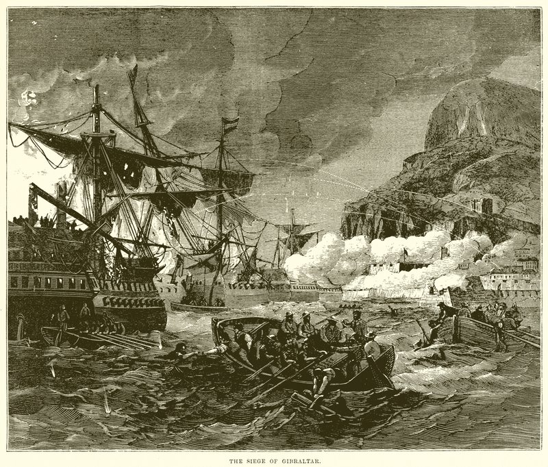 Die Belagerung von Gibraltar von English School