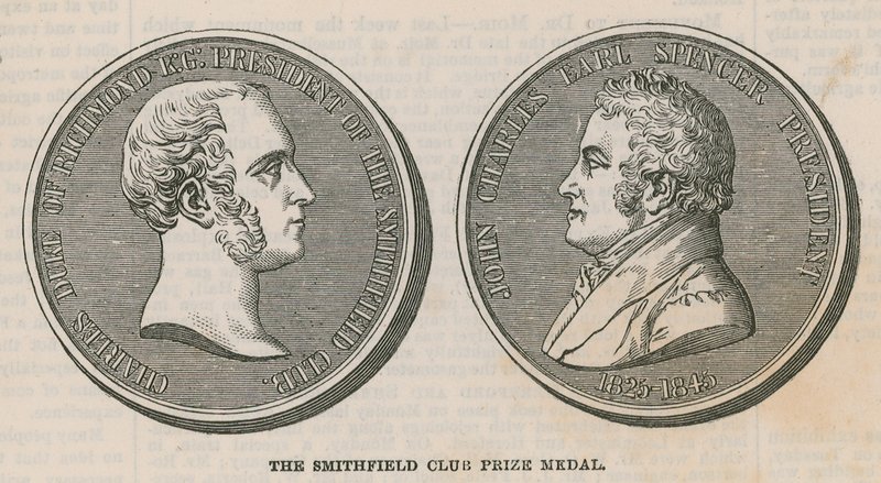 Die Smithfield Club Preis-Medaille von English School