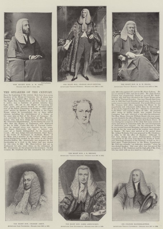 Die Sprecher des Jahrhunderts (Lithografie) von English School