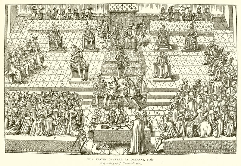 Die Generalstände in Orléans, 1561 von English School