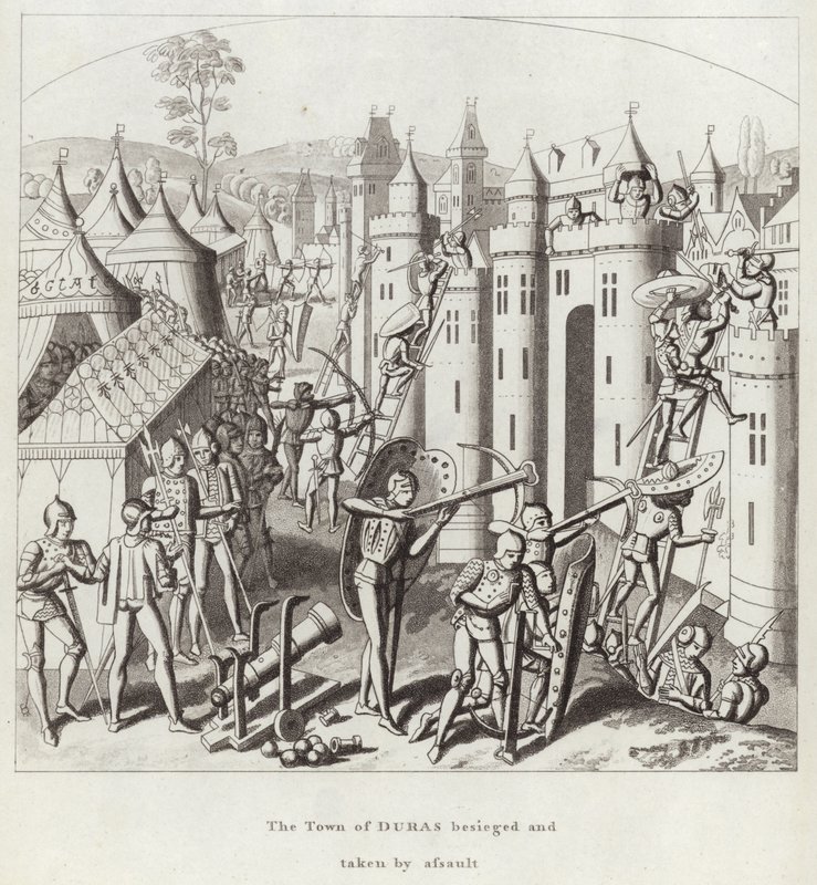 Die Stadt Duras belagert und im Sturm erobert von English School