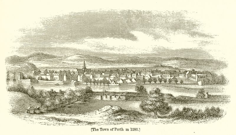 Die Stadt Perth, 1580 von English School