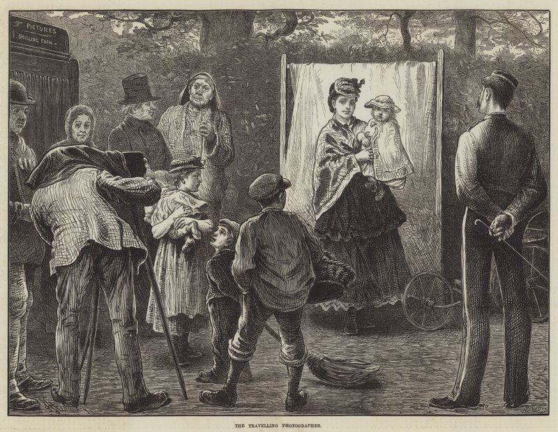 Der reisende Fotograf (Stich) von English School