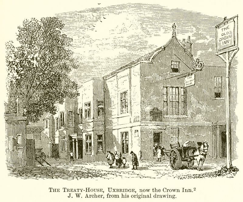 Das Vertragshaus, Uxbridge, jetzt das Crown Inn von English School