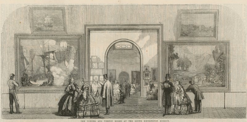 Die Turner- und Vernon-Räume im South Kensington Museum von English School