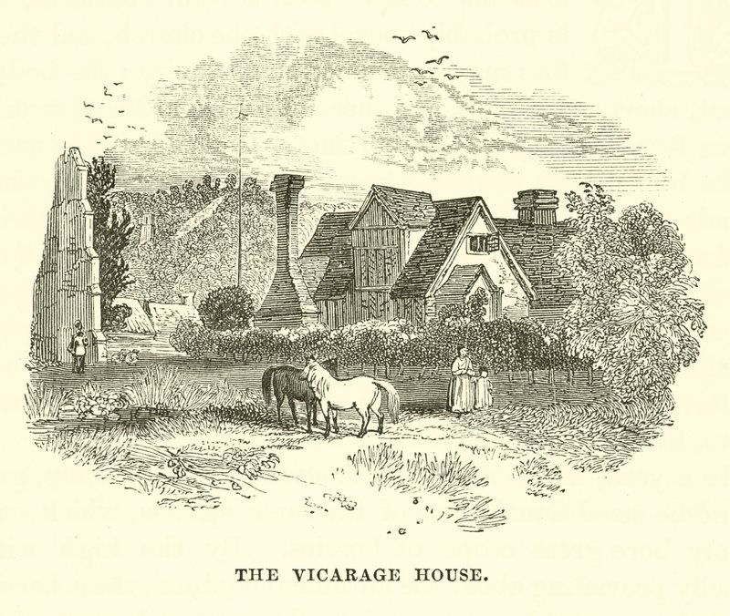 Das Pfarrhaus (Gravur) von English School
