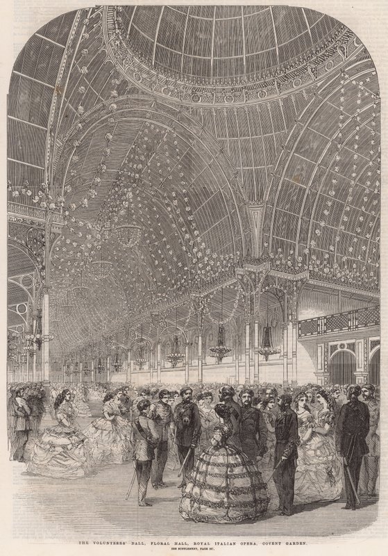 Der Freiwilligenball, Floral Hall, Royal Italian Opera, Covent Garden von English School