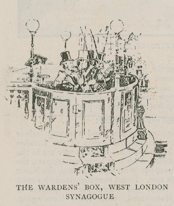 Die Vorsteherbox, West London Synagogue von English School