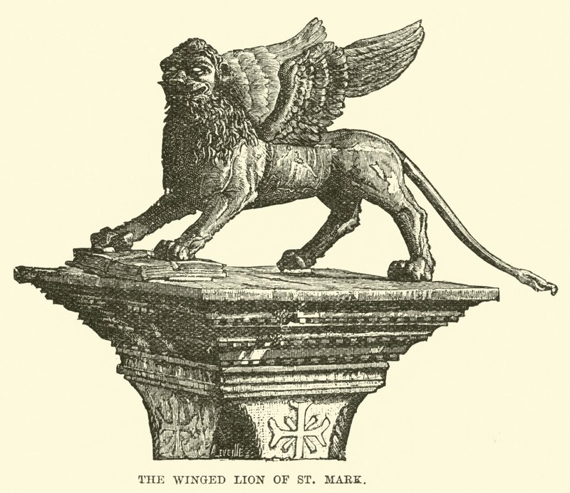 Der geflügelte Löwe von St. Markus von English School