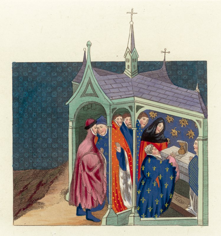 Das Abkommen zwischen dem Earl of Northumberland und König Richard II. von English School