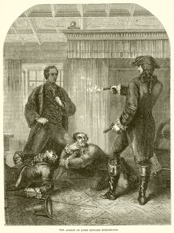 Die Verhaftung von Lord Edward Fitzgerald von English School