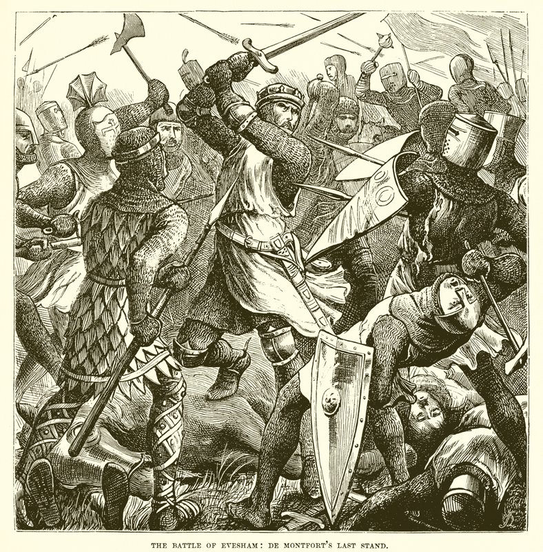 Die Schlacht von Evesham: De Montforts letzter Widerstand von English School