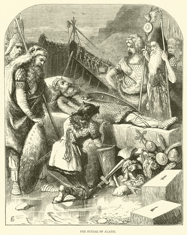 Das Begräbnis von Alarich von English School