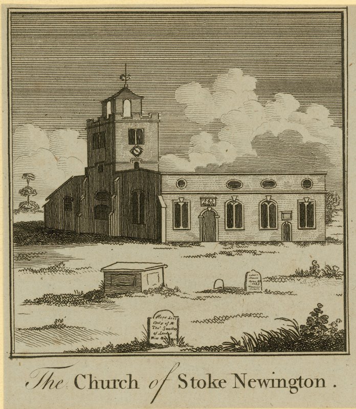 Die Kirche von Stoke Newington von English School