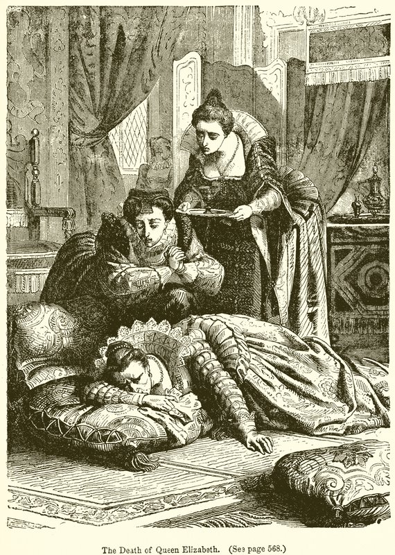 Der Tod von Königin Elizabeth von English School
