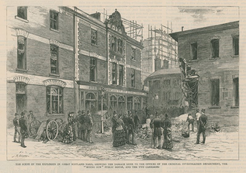 Die Dynamitanschläge im West End von London von English School