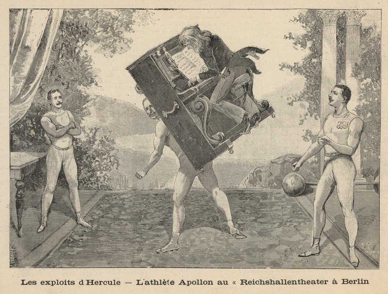 Die Heldentaten des Herkules - der athletische Apollon im Reichshallen-Theater, Berlin von English School