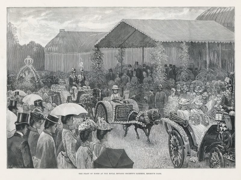 Das Rosenfest in den Gärten der Royal Botanic Society von English School