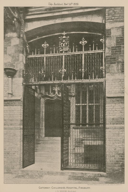 Das Tor, Kinderkrankenhaus, Finsbury; Fotografie von English School