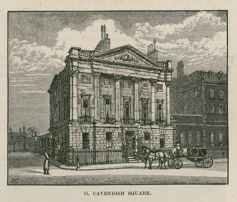Das Haus von Mr. Scotmother, Cavendish Square, London von English School