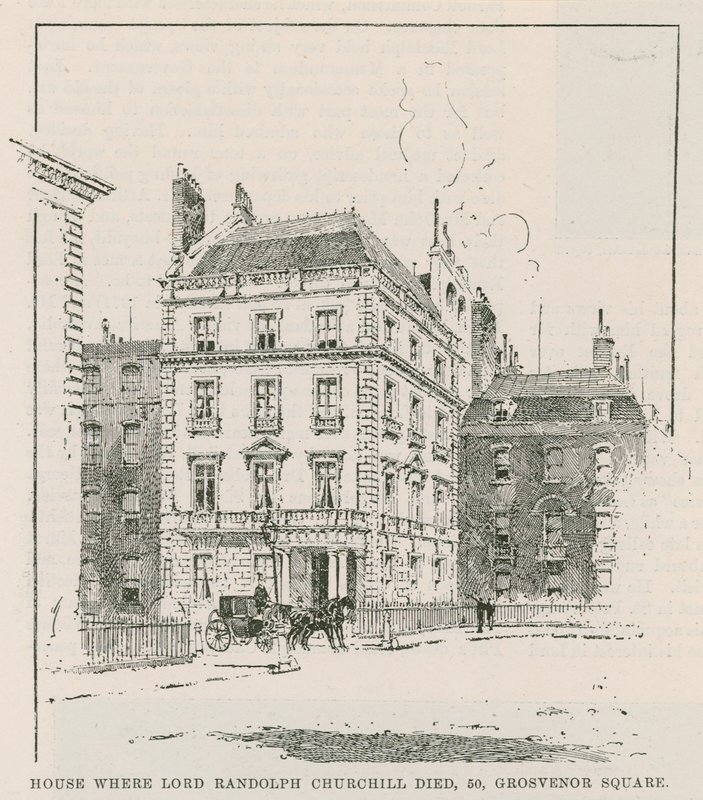Das Haus, in dem Lord Randolph Churchill starb von English School