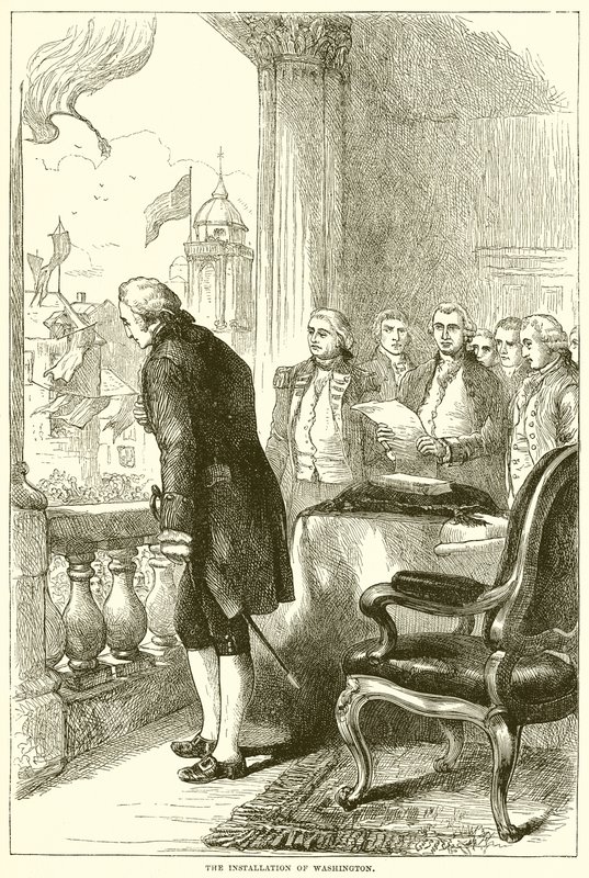 Die Amtseinführung von Washington von English School