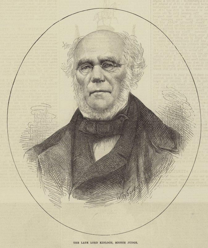Der verstorbene Lord Kinloch, schottischer Richter (Gravur) von English School