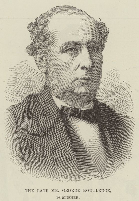 Der verstorbene Mr. George Routledge, Verleger (Gravur) von English School