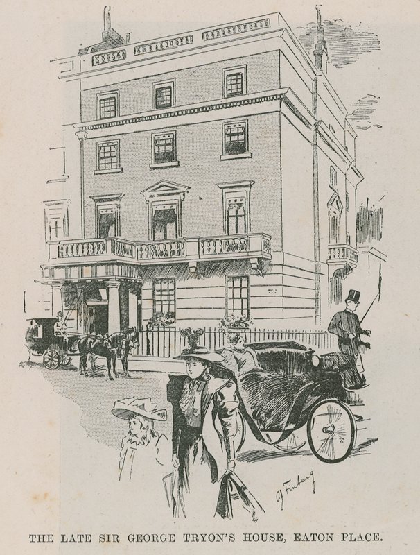 Das Haus des verstorbenen Sir George Tryon, Easton Place, London von English School