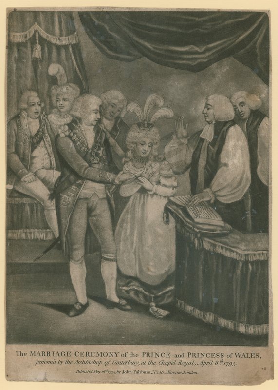 Die Trauungszeremonie des Prinzen und der Prinzessin von Wales von English School