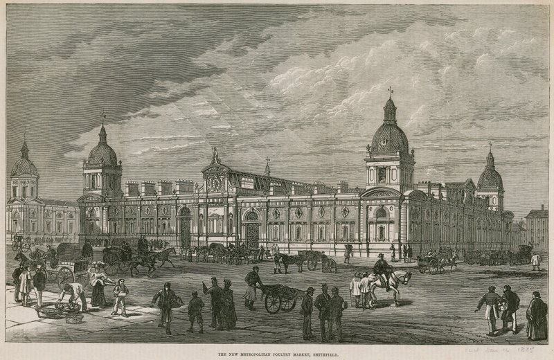Der neue Metropolitan Geflügelmarkt, Smithfield von English School