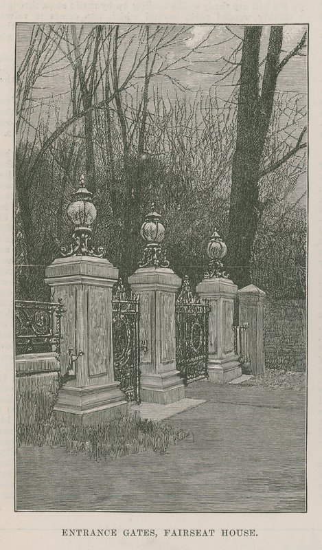Der neue öffentliche Park in Highgate: Eingangstore, Fairseat House von English School
