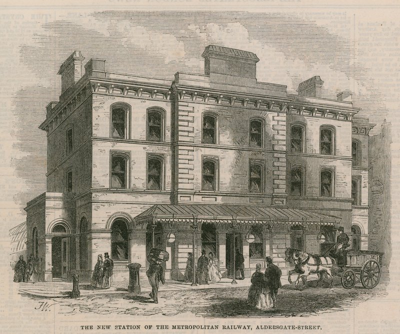 Der neue Bahnhof der Metropolitan Railway von English School