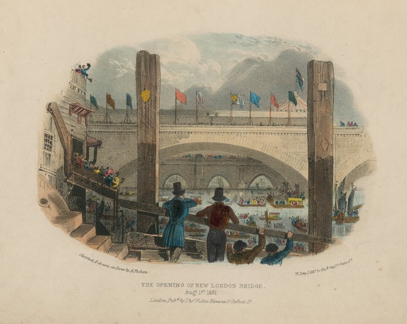 Die Eröffnung der neuen London Bridge von English School